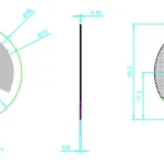 Ultra-thin Circular Flexible Potentiometer (0.45mm Graphene) physical appearance may vary