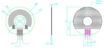 Ultra-thin Circular Flexible Potentiometer (0.45mm Graphene) physical appearance may vary