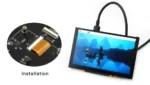 5” 800×480 IPS Touchscreen with Optical Bonding (Compatible with Raspberry Pi 5 / 4B / 3B+ / 3B) - Image 2