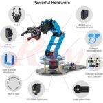 LeArm Professional Complete Robotic Arm 6DOF Degrees Of Freedom + Wireless Mechanical Glove for Robot Control - Image 7