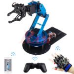 LeArm Professional Complete Robotic Arm 6DOF Degrees Of Freedom + Wireless Mechanical Glove for Robot Control - Image 3