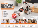 6 DOF 25KG Digital Servo Educational Desktop Robotic Arm V2 - Image 6