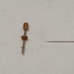 1 mm  motor shaft with worm gear and a falang 25 mm