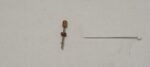 1 mm  motor shaft with worm gear and a falang 25 mm