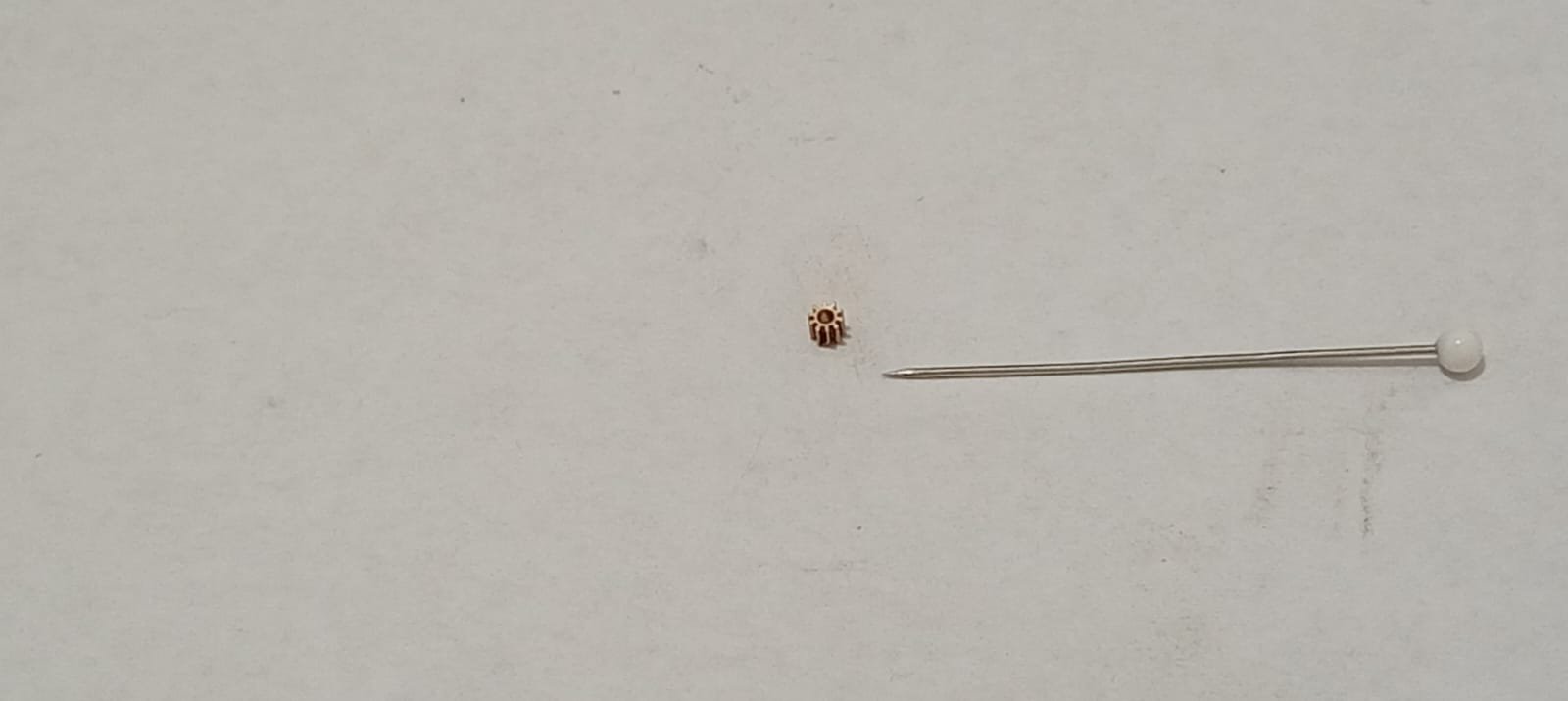 WhatsApp Image 2026-08-25 at 8.12.45 AM (6) tiny spur gear 2.5*2 mm full metal with .25 teeth - Image 1