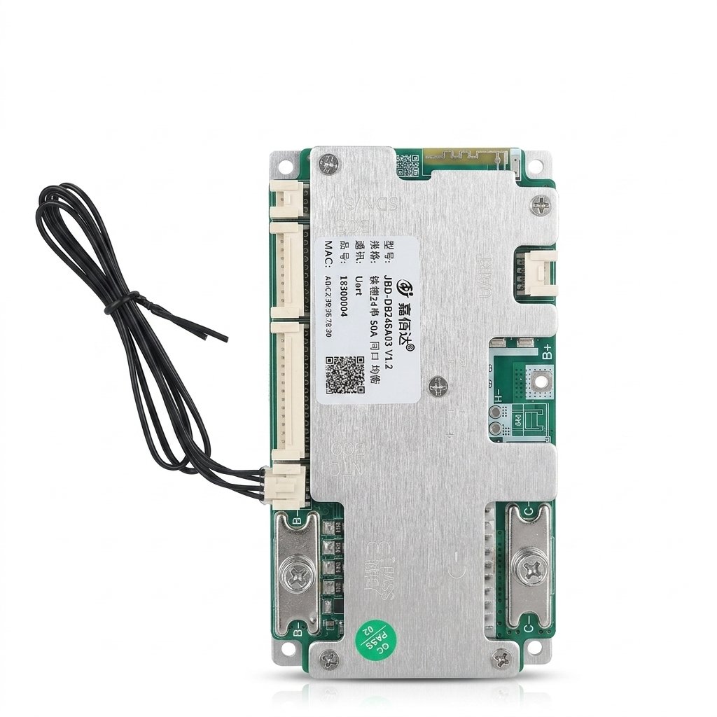 bZid-C_vbyn7OGJgvMf4Qy JBD DB24SA03 Smart Battery Charger Protection Module (BMS) 7S-24S 50A Built-in Bluetooth & Heating Control - Image 1