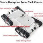TS-400 4WD Metal Crawler Robot Tank Chassis Kit With Encoder Dc Motors - Image 2