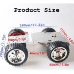 SmaringWing 4WD Steering Robot Car Chassis Kit with Encoder DC Motor & MG996R Servo - Image 2