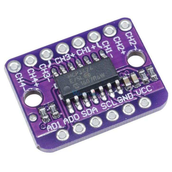 square-image-2026-06-08T163543.115 MCP3424 18-Bit ADC – 4 Channel with Programmable Gain Amplifier Breakout Board - Image 1